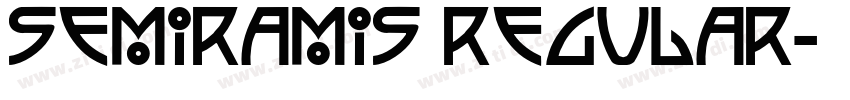 Semiramis Regular字体转换